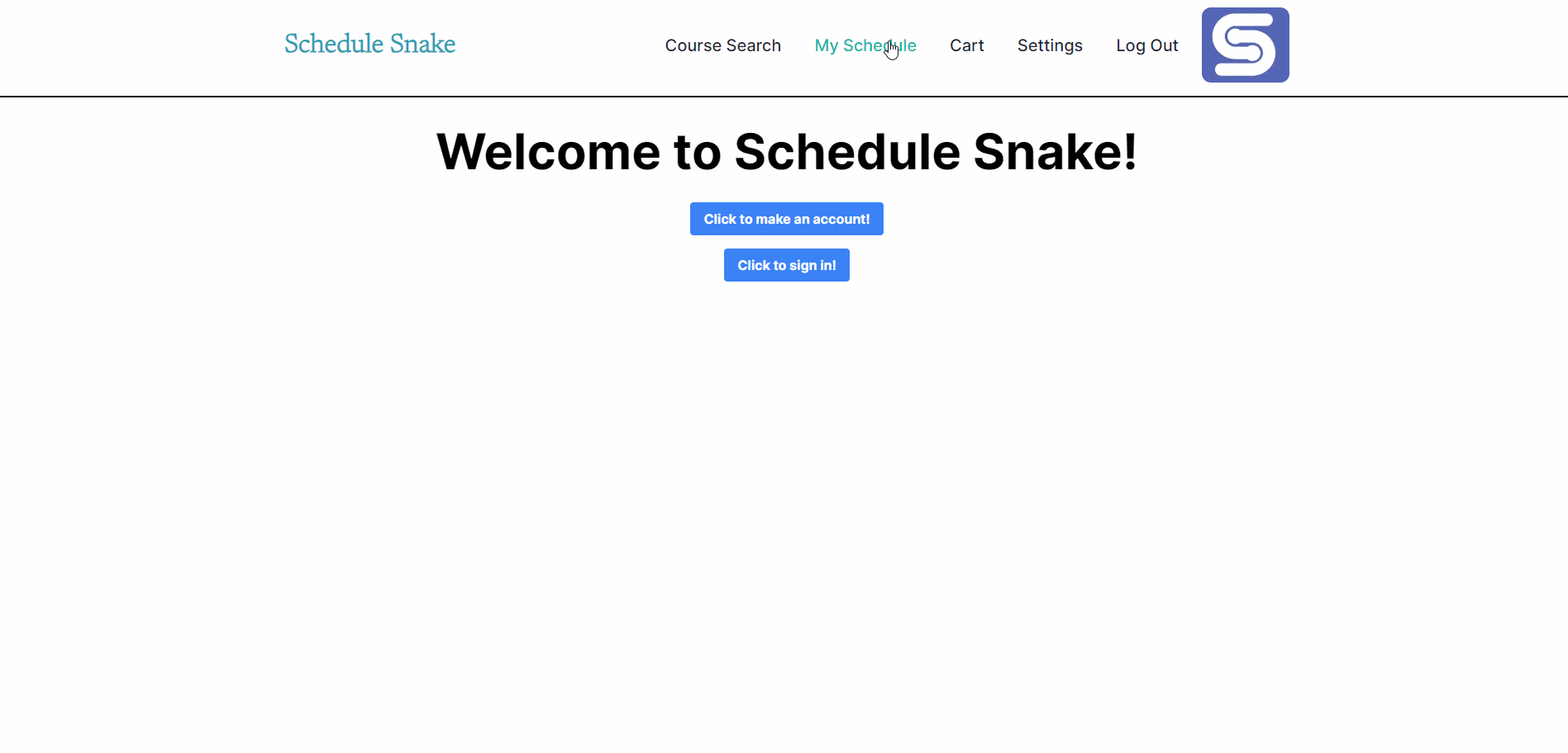 Schedule Snake